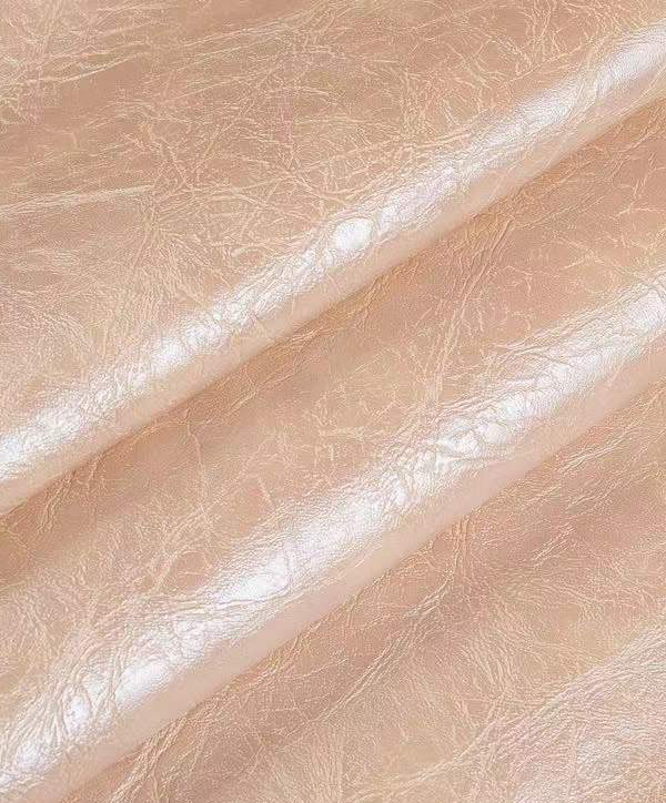 Beige Smooth and waterproof artificial Sofa leather fabric customized for sofa wallet clothing
