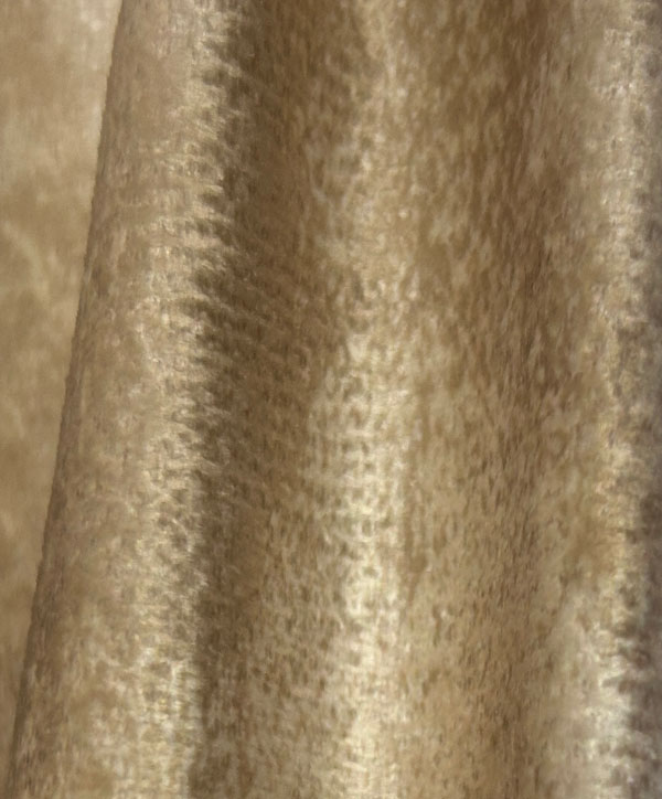All-polyester new type of gold and silver printing soft warp knitting fabric