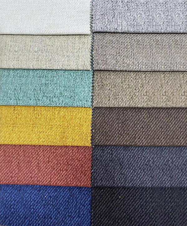 Sofa twill weft knitted fabric